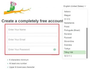 Đăng ký tài khoản Tawk.to