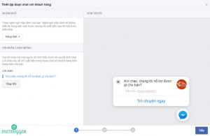 Cài đặt ngôn ngữ, lời chào