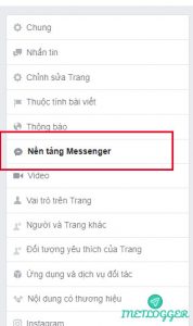 Cho phép tên miền trong nền tảng messenger