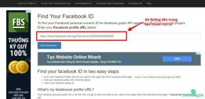 tìm ID fanpage