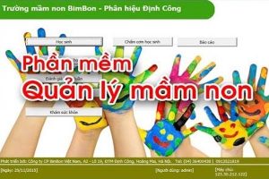 Bimbon phần mềm quản lý giáo dục mầm non