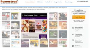 Homestead: Phần mềm thiết kế website đơn giản