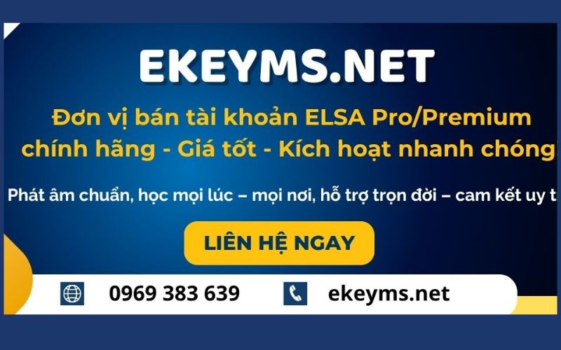 nâng cấp gói elsa speak pro tại ekeyms