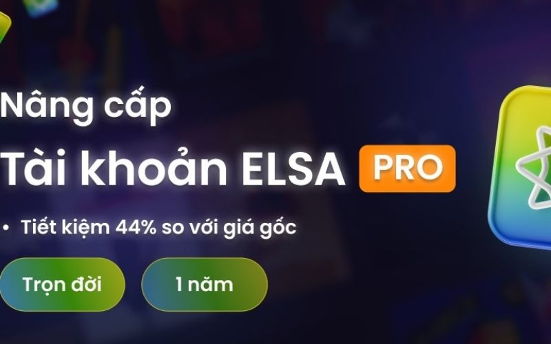 Nâng cấp tài khoản ELSA Pro 