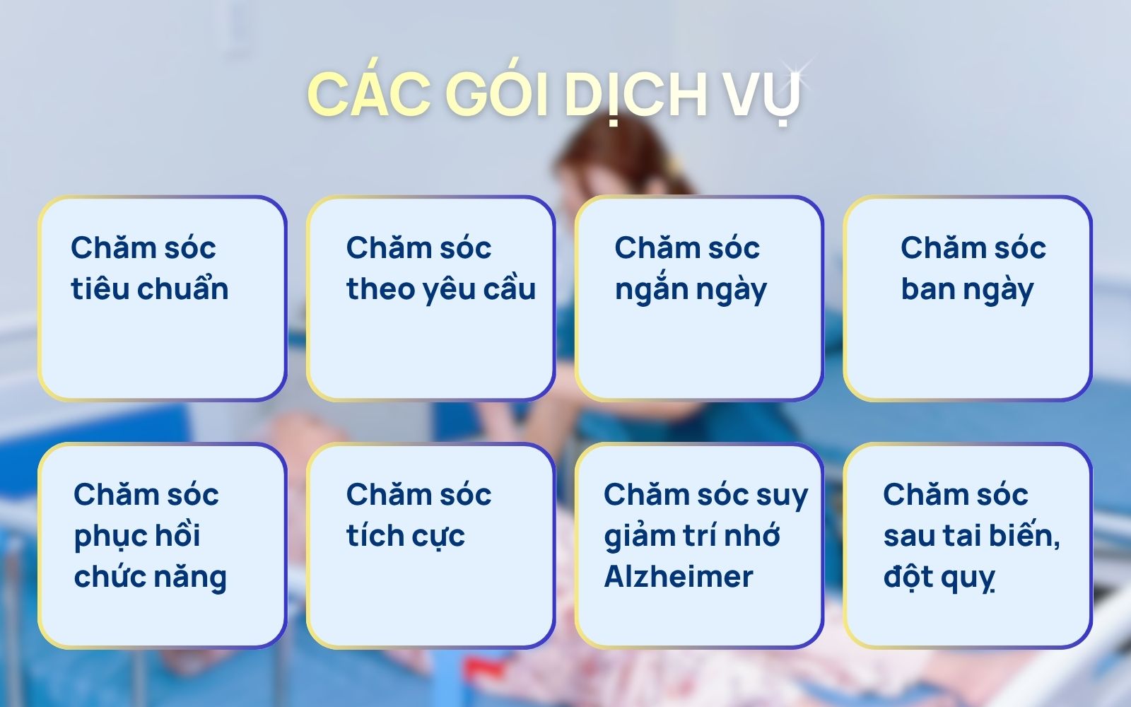 các dịch vụ tại viện dưỡng lão hạnh phúc viên
